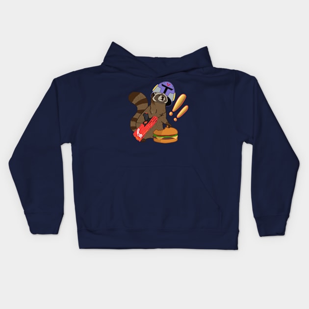 Vile Raccoon Kids Hoodie by Vile Duds